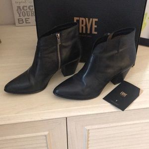 Frye Black Booties w/ Box